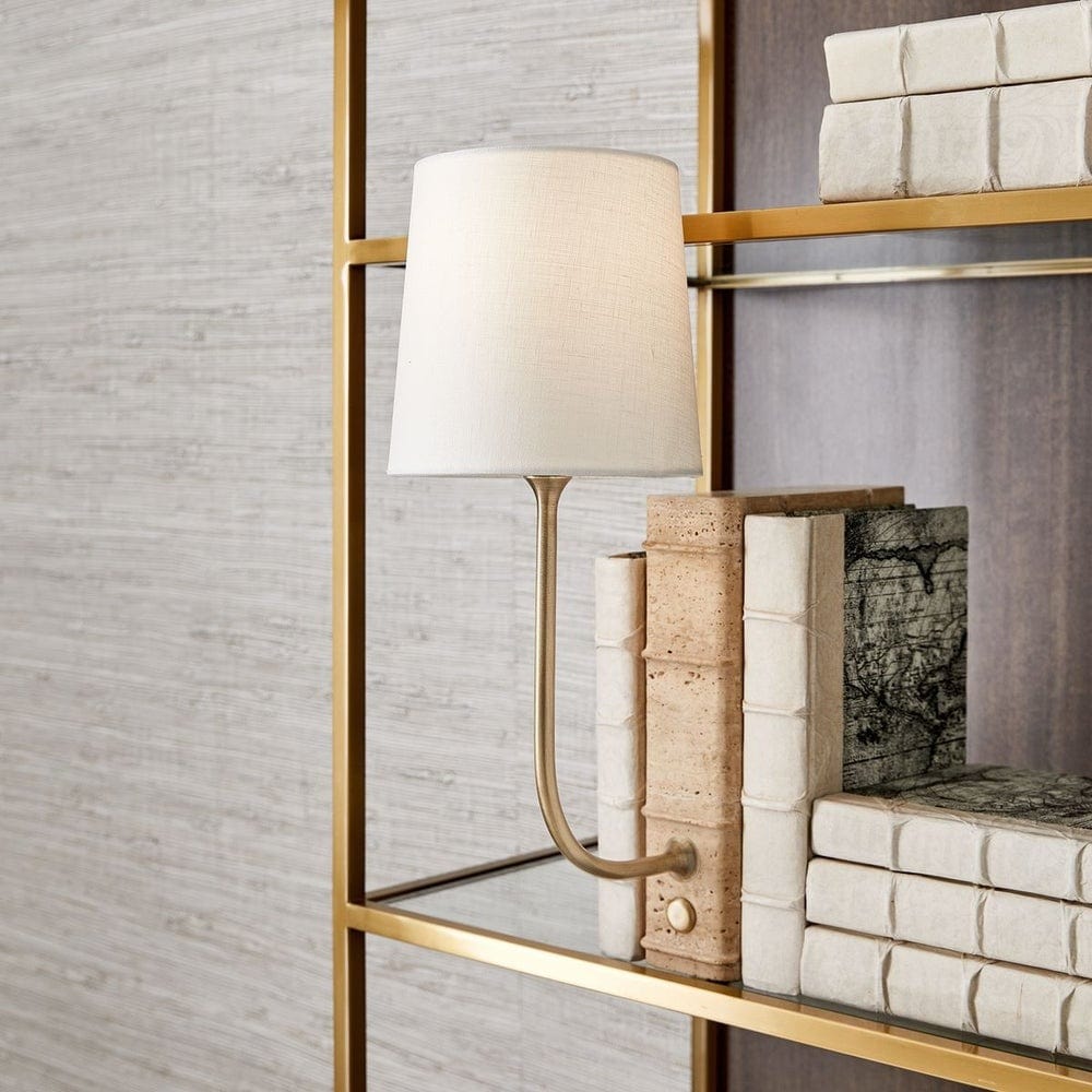 Black Label Book Mini Lamp in Travertine.
