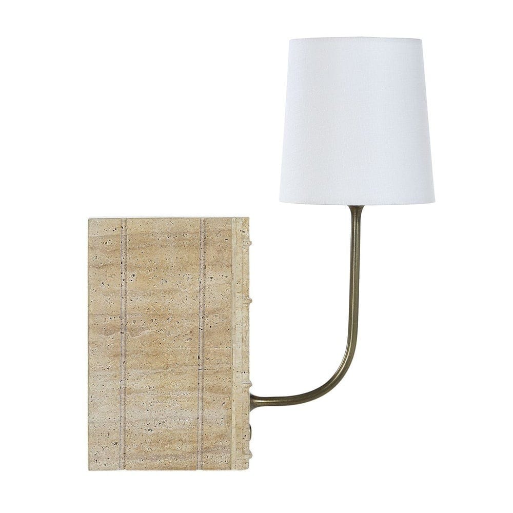 Black Label Book Mini Lamp in Travertine.