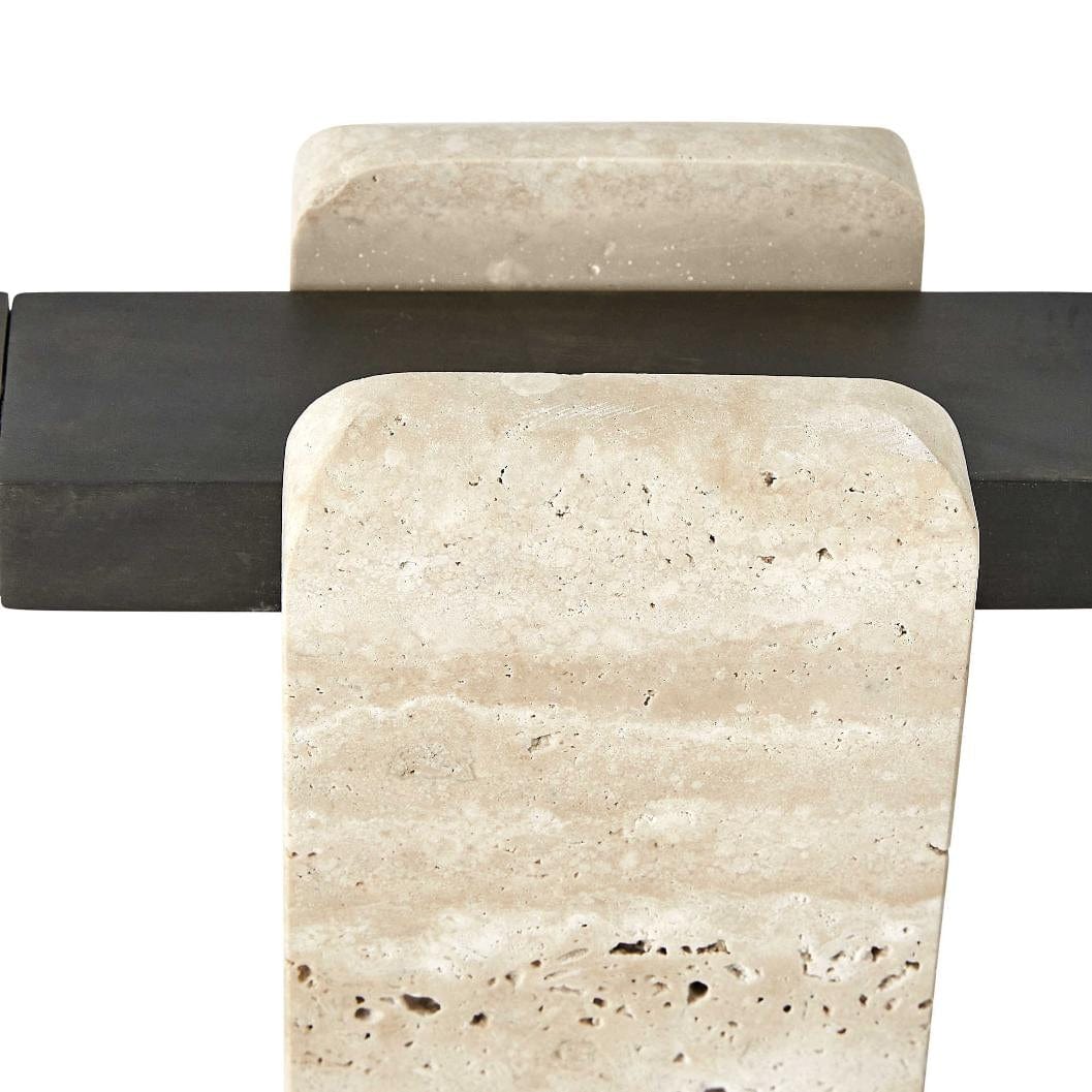 Black Label Director Table Lamp - Travertine.