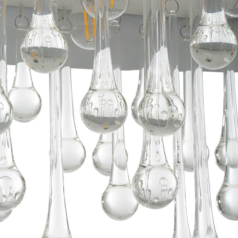 Black Label Downpour Brass & Glass Droplet Pendant.