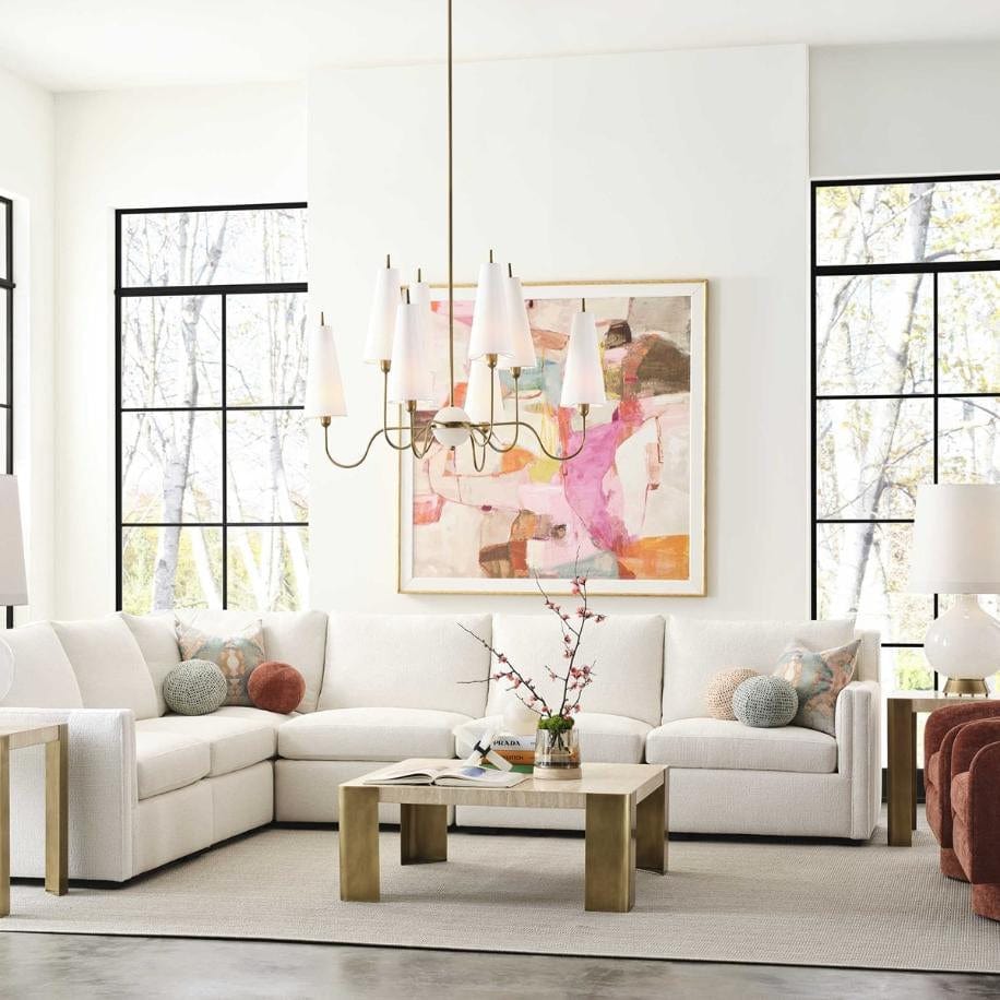 Black Label Elle 8 Light Chandelier.