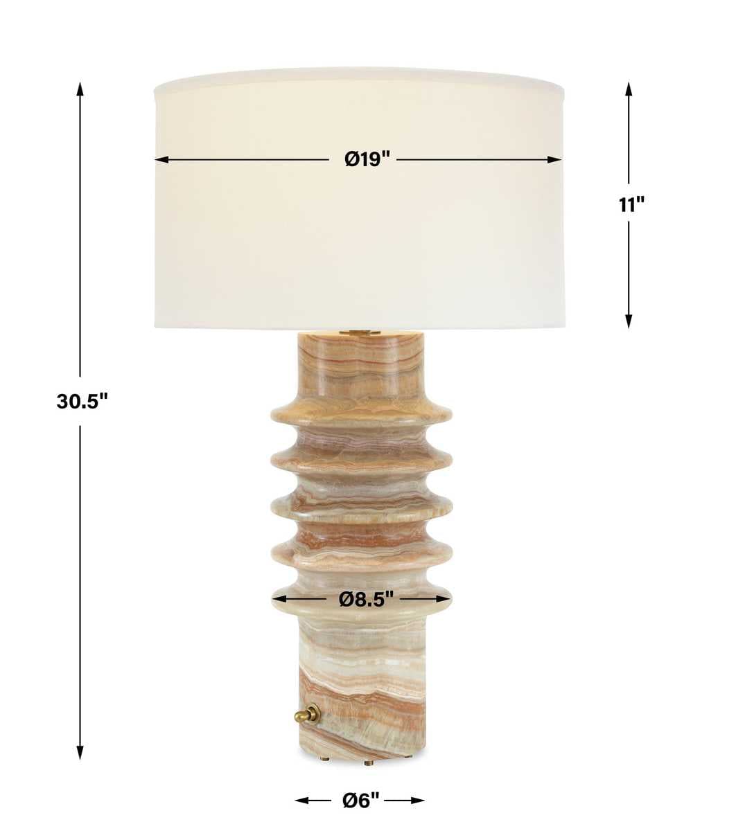 Black Label Ring Around Table Lamp.