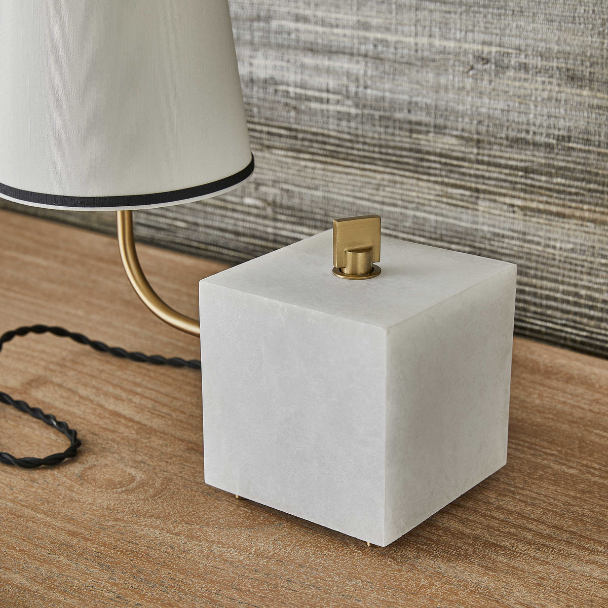 Uttermost Lighting Blockhead Gooseneck Mini Lamp - Satin Brass House of Isabella UK