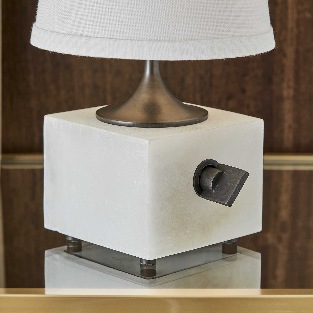 Uttermost Lighting Blockhead Mini Lamp - Bronze House of Isabella UK