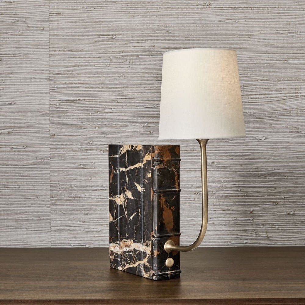 Uttermost Lighting Book Mini Lamp in Michelangelo Marble House of Isabella UK