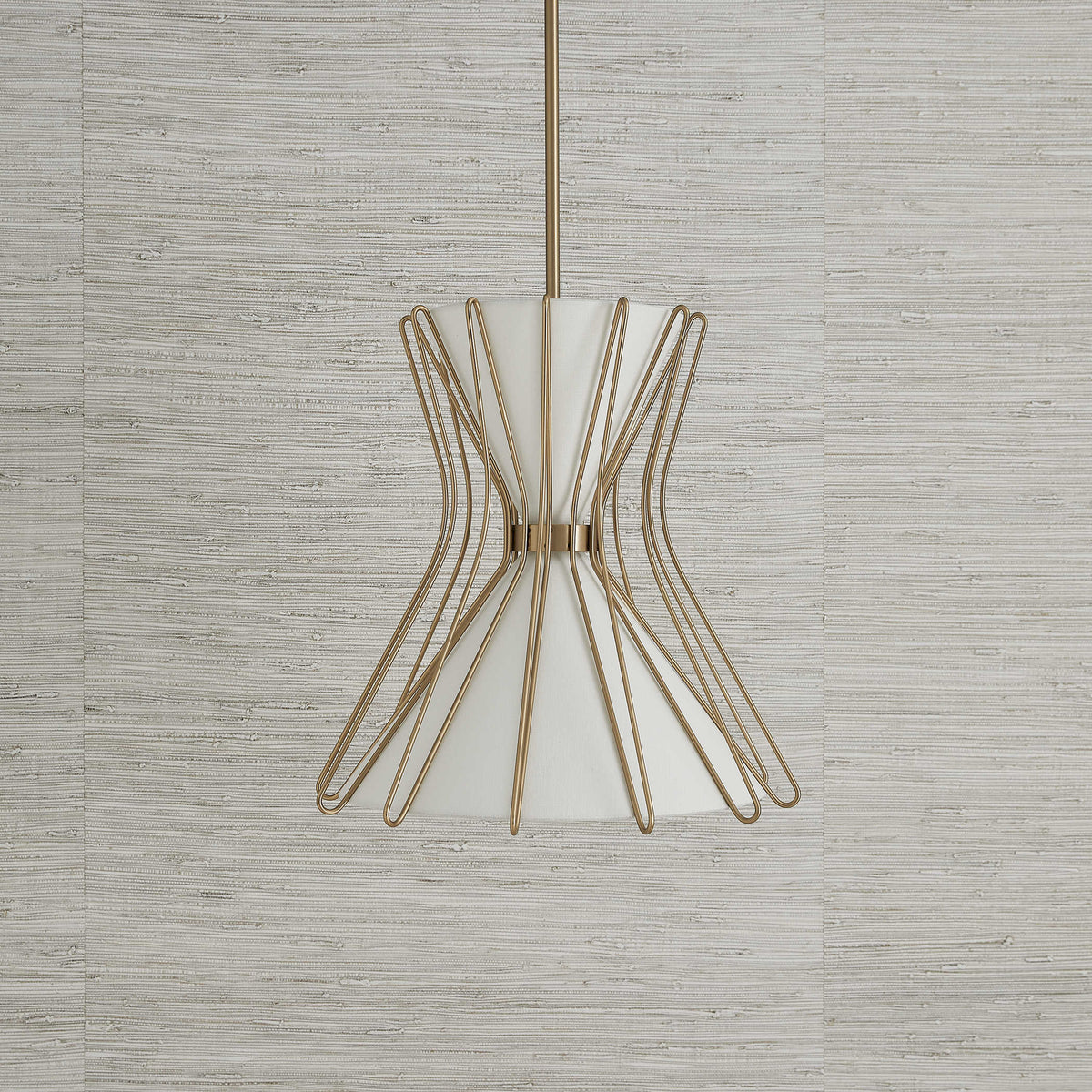 Uttermost Lighting Boomerang Pendant in Brass - Small House of Isabella UK