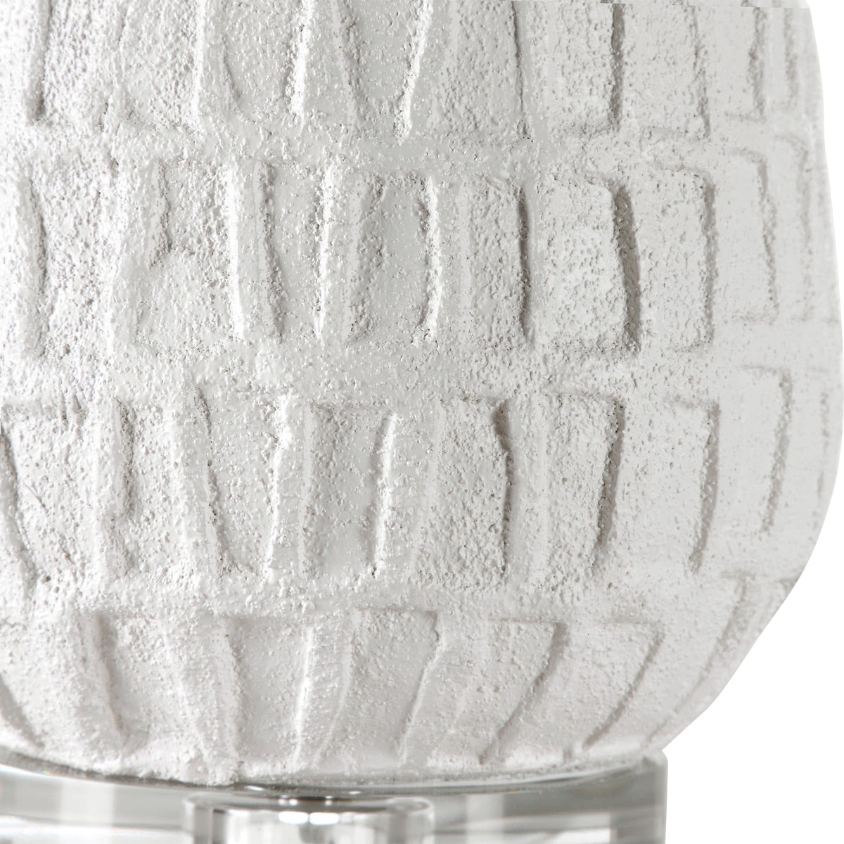 Uttermost Lighting Caelina Textured White Table Lamp House of Isabella UK