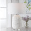 Uttermost Lighting Caelina Textured White Table Lamp House of Isabella UK