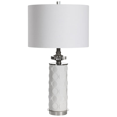 Uttermost Lighting Calia White Table Lamp House of Isabella UK