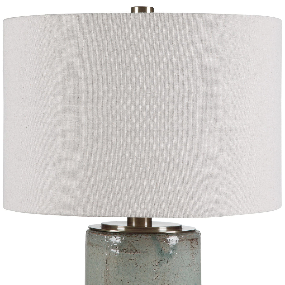 Uttermost Lighting Callais Crackled Aqua Table Lamp House of Isabella UK