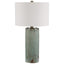 Uttermost Lighting Callais Crackled Aqua Table Lamp House of Isabella UK