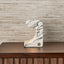 Uttermost Lighting Carved Beam Rechargeable Mini Lamp in Arabescato Marble House of Isabella UK