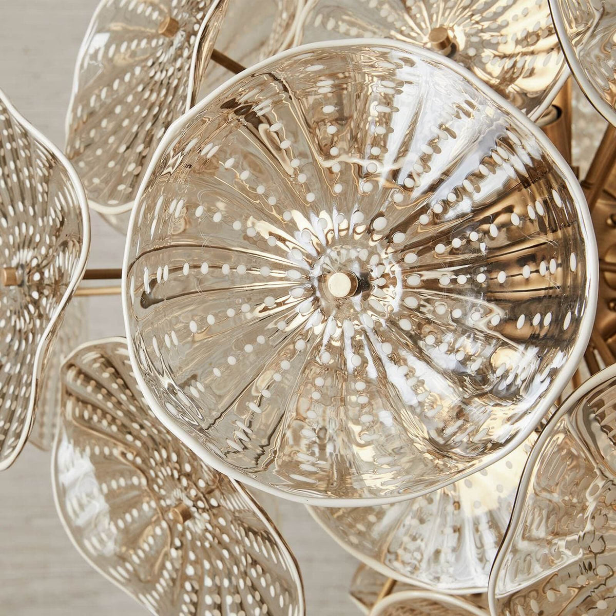 Uttermost Lighting Champagne Lily Pads 9 Light Pendant House of Isabella UK