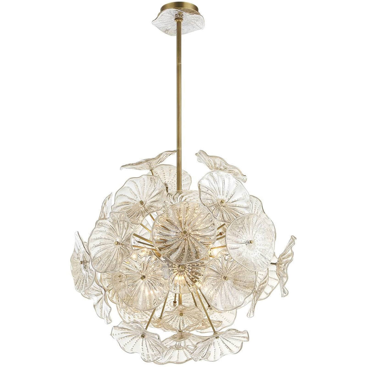 Uttermost Lighting Champagne Lily Pads 9 Light Pendant House of Isabella UK