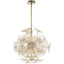 Uttermost Lighting Champagne Lily Pads 9 Light Pendant House of Isabella UK