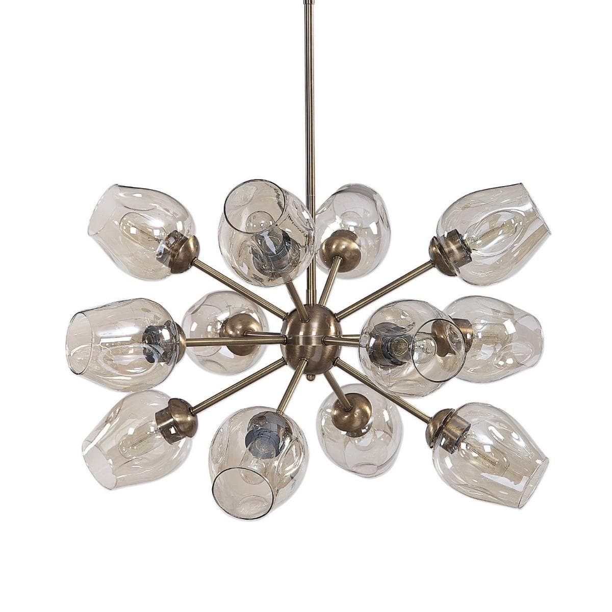 Uttermost Lighting Chet 12 Light Sputnik Chandelier House of Isabella UK