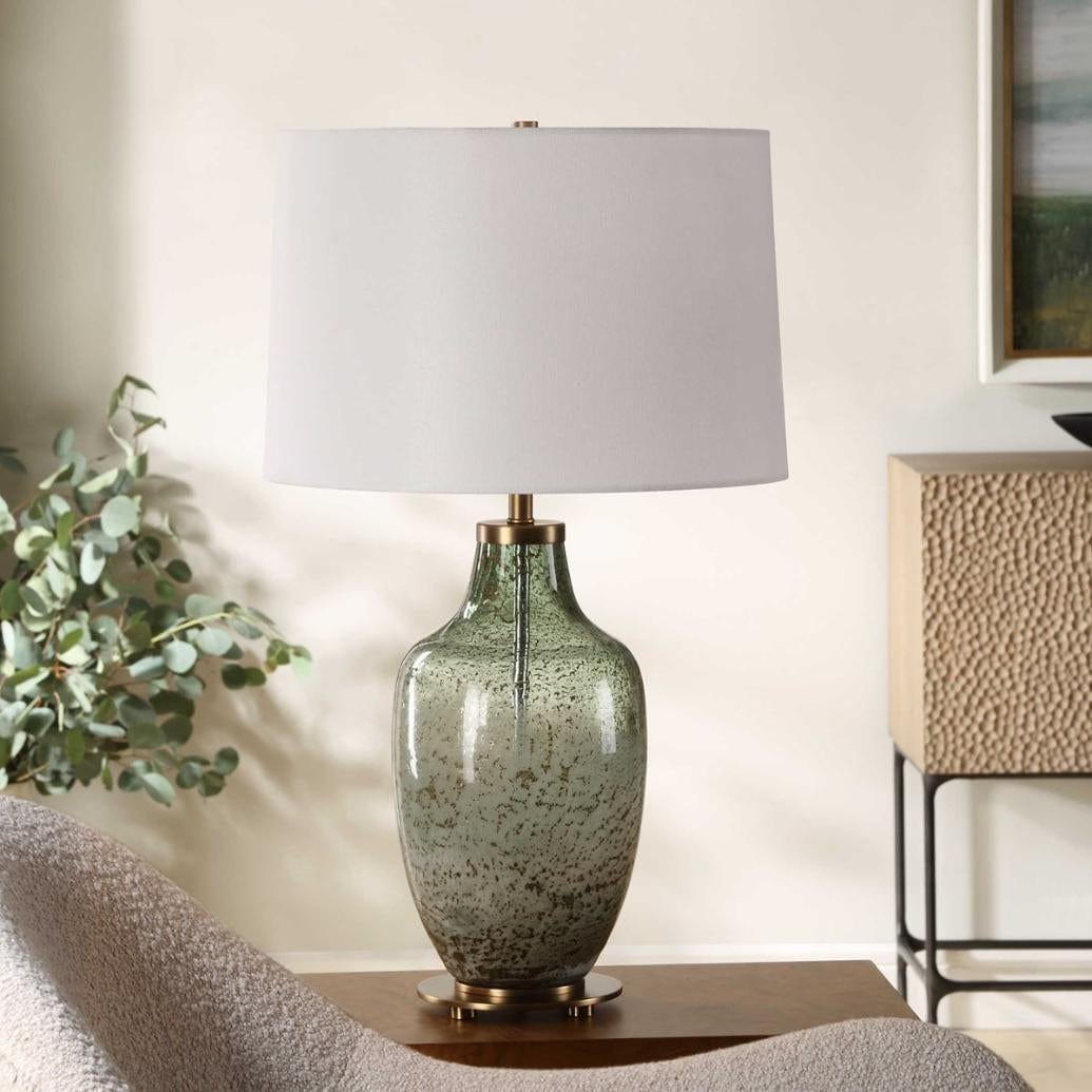 Chianti Olive Glass Table Lamp.