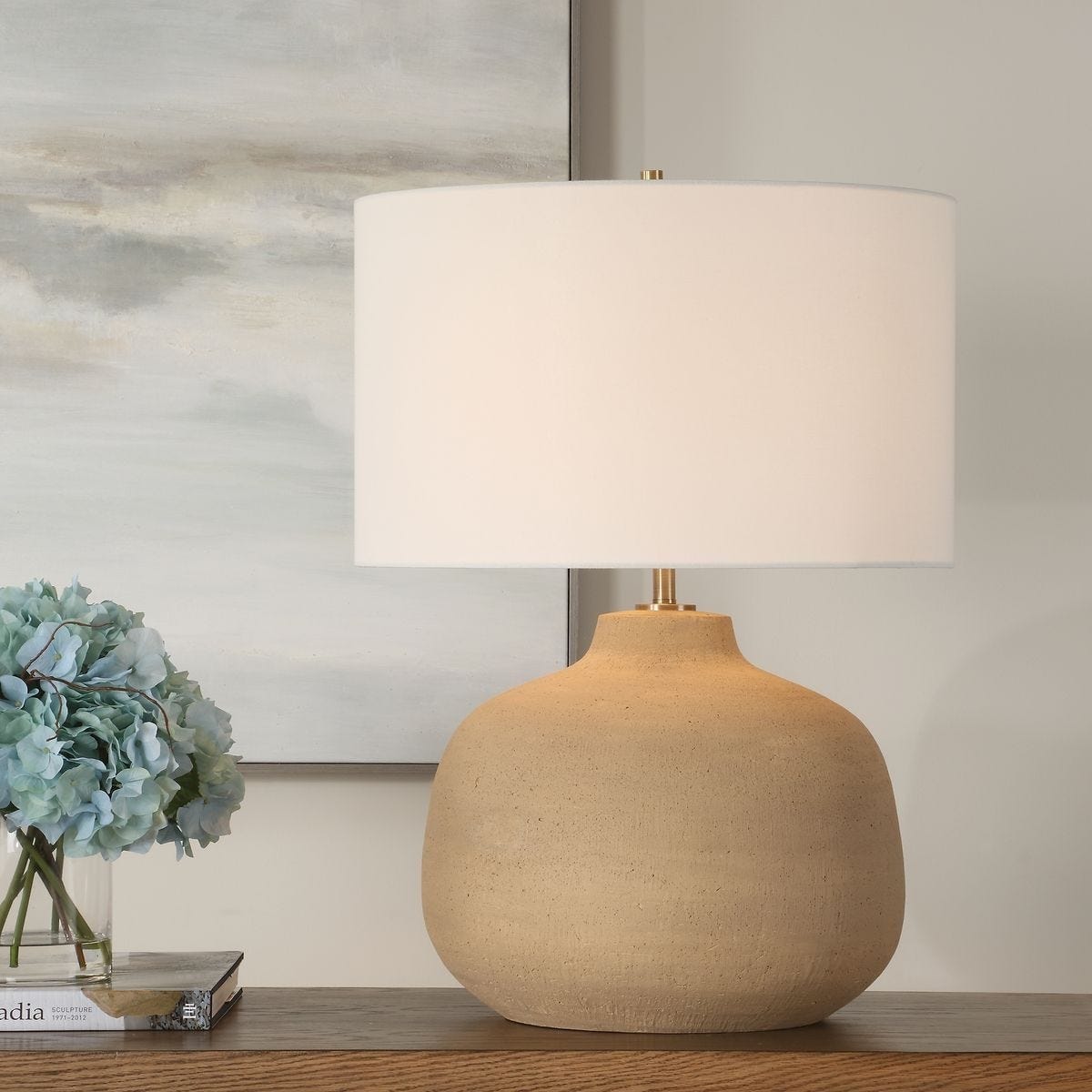 Uttermost Lighting Cline Terracotta Table Lamp House of Isabella UK