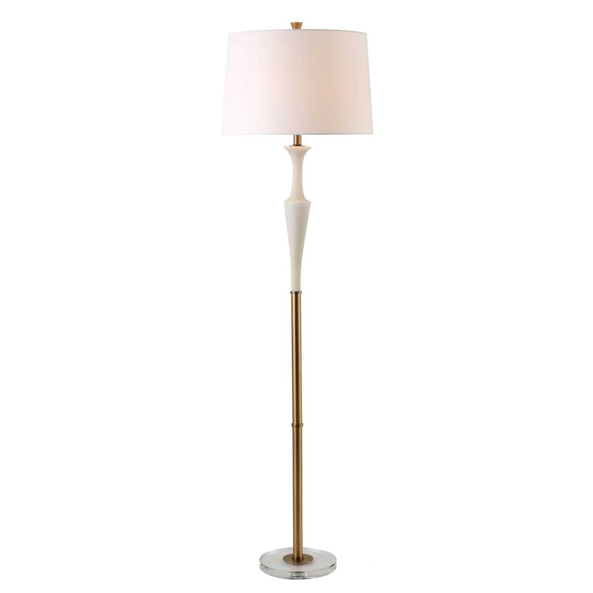 Uttermost Lighting Colette White Stone Floor Lamp House of Isabella UK