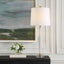 Colette White Stone Table Lamp.