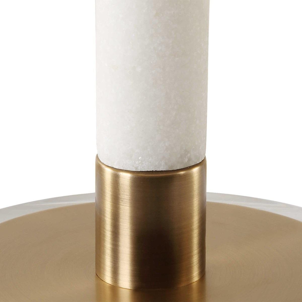Colette White Stone Table Lamp.