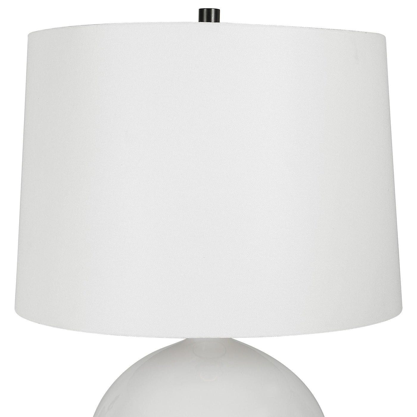 Uttermost Lighting Collar Gloss White Table Lamp House of Isabella UK