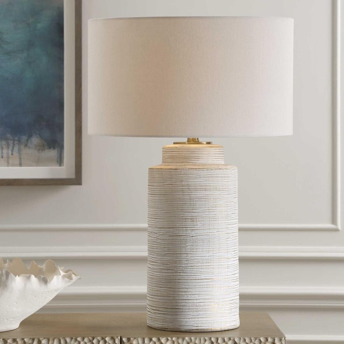 Crimp Ribbed Table Lamp.
