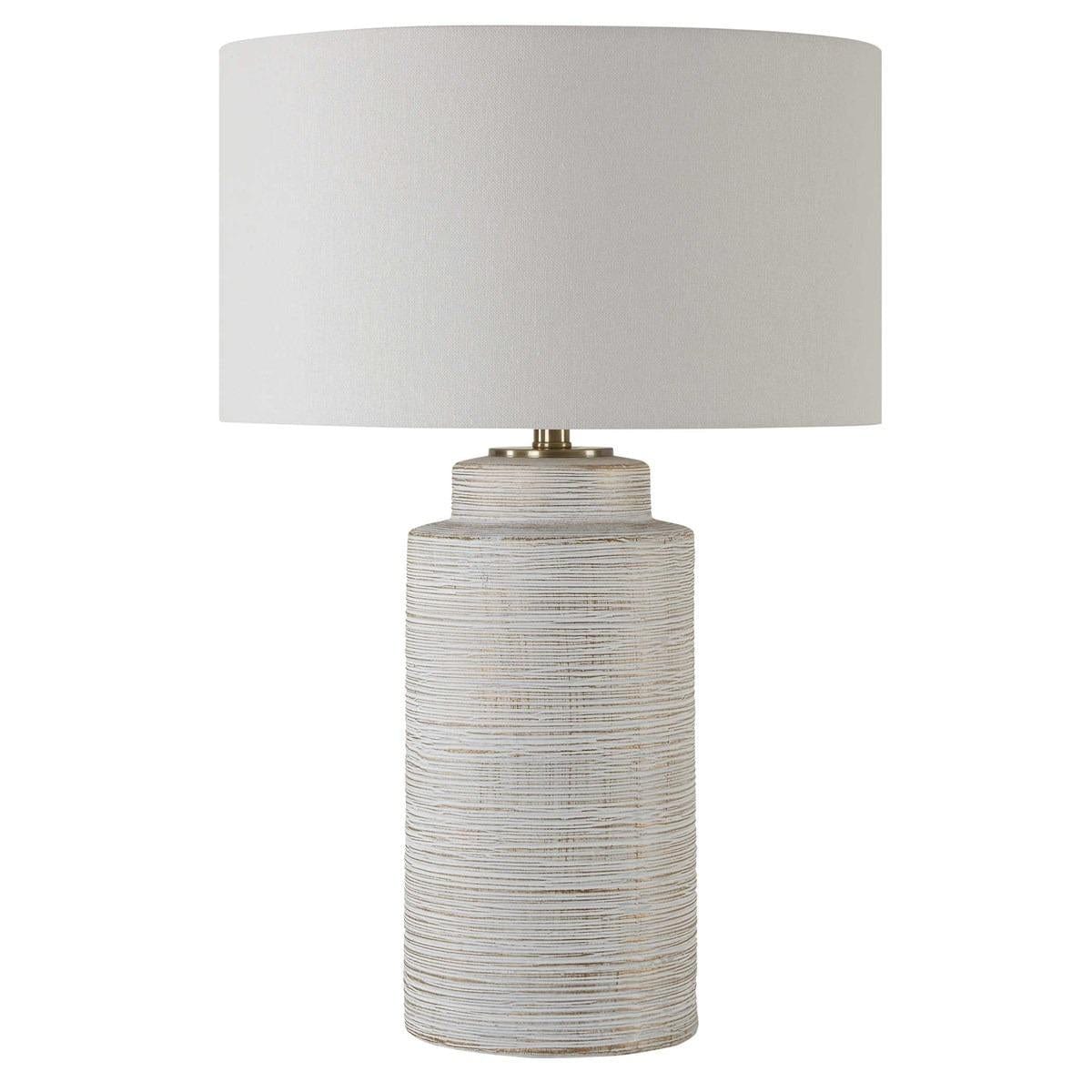 Uttermost Lighting Crimp Ribbed Table Lamp House of Isabella UK