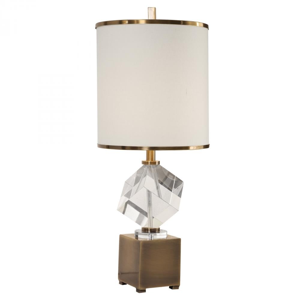 Uttermost Lighting Cristino Crystal Cube Lamp House of Isabella UK