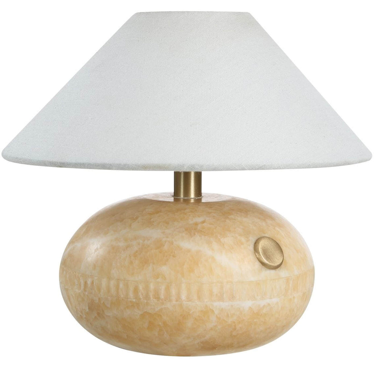 Uttermost Lighting Curling Stone Rechargeable Mini Lamp in Honey Onyx House of Isabella UK