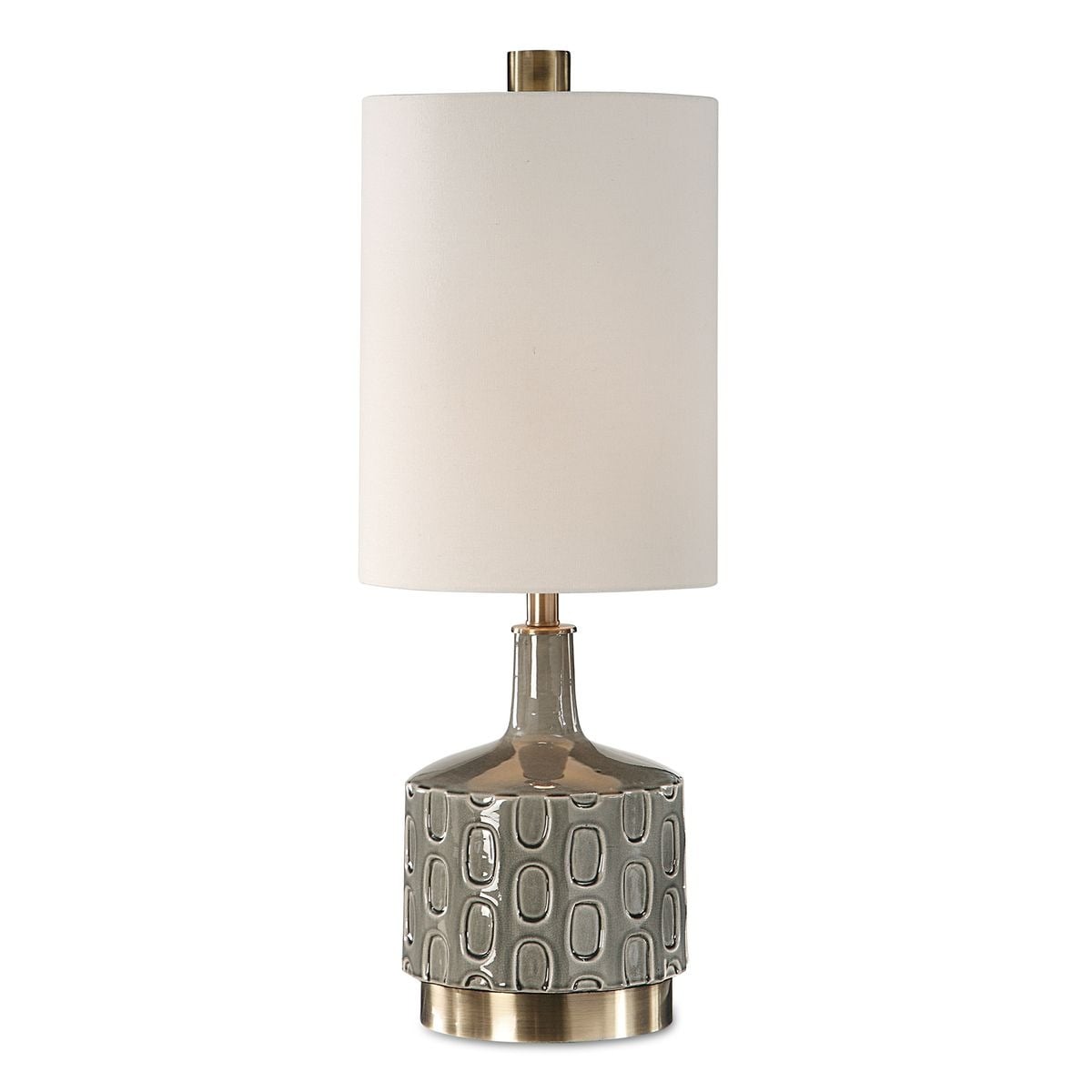 Uttermost Lighting Darrin Grey Table Lamp House of Isabella UK