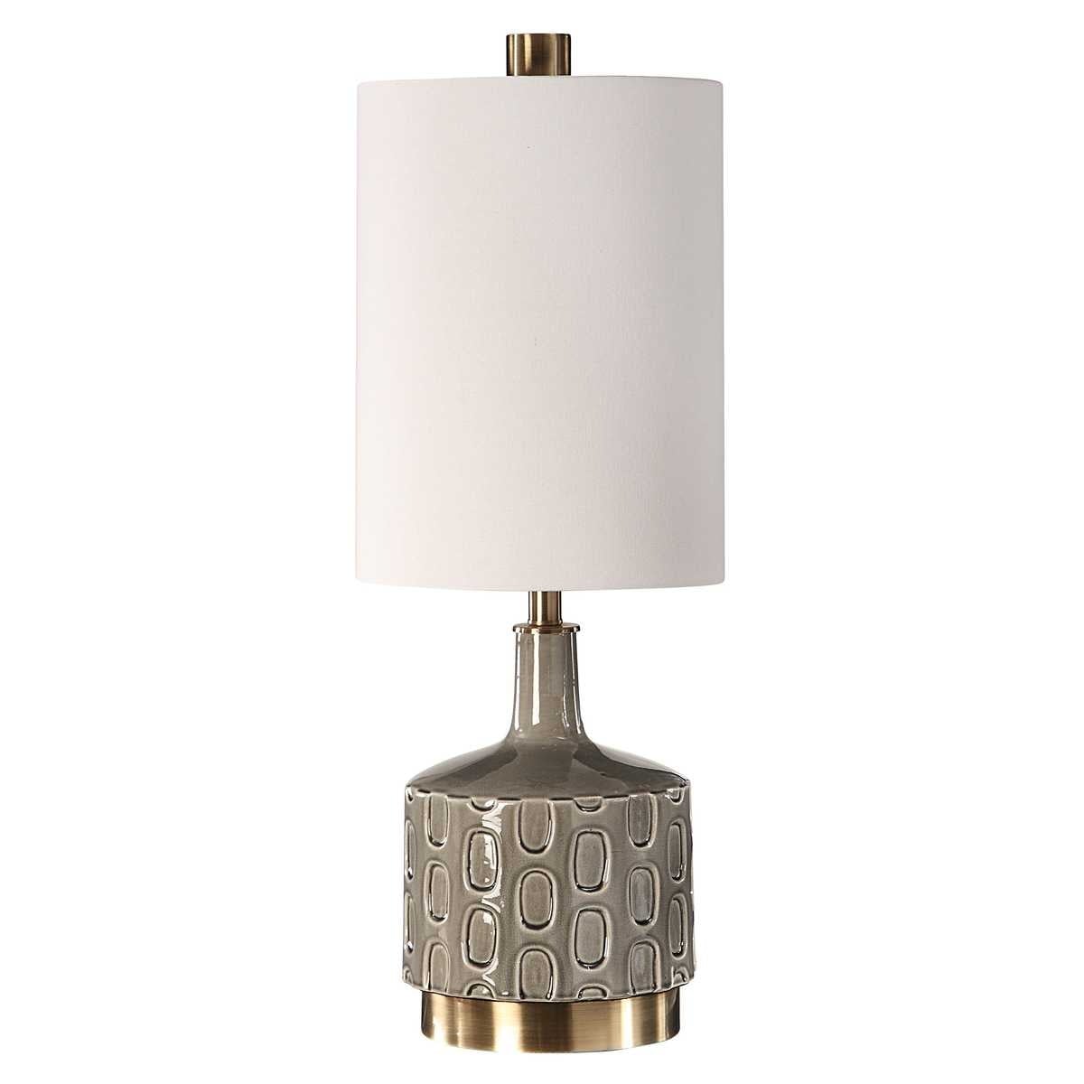 Uttermost Lighting Darrin Grey Table Lamp House of Isabella UK