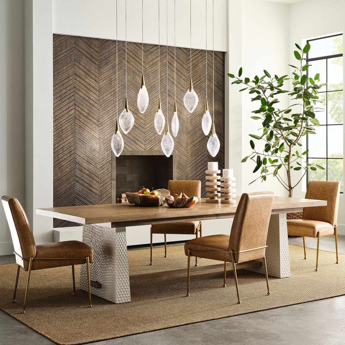 Uttermost Lighting Deluge 9 Light LED Linear Pendant House of Isabella UK