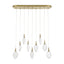 Uttermost Lighting Deluge 9 Light LED Linear Pendant House of Isabella UK