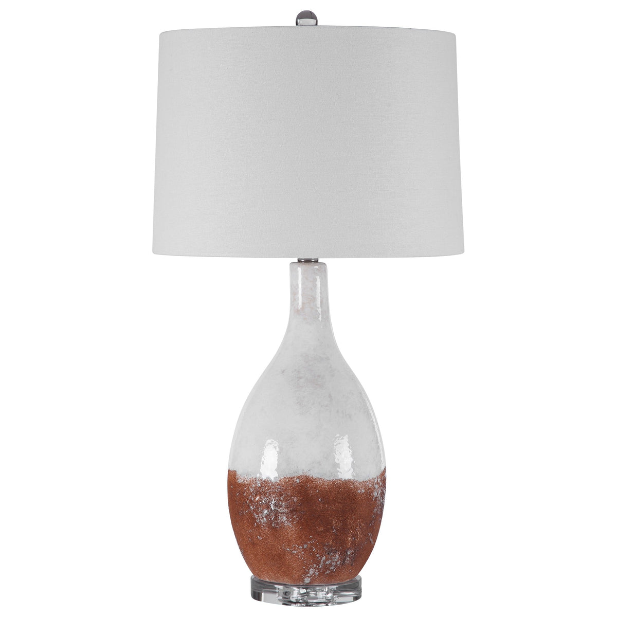 Uttermost Lighting Durango Rust White Table Lamp House of Isabella UK