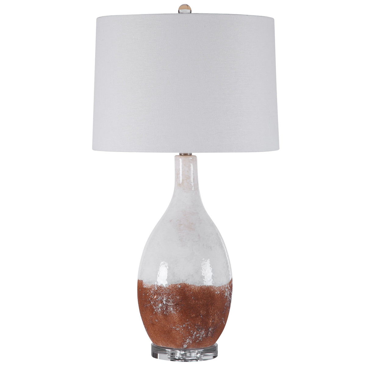 Uttermost Lighting Durango Rust White Table Lamp House of Isabella UK