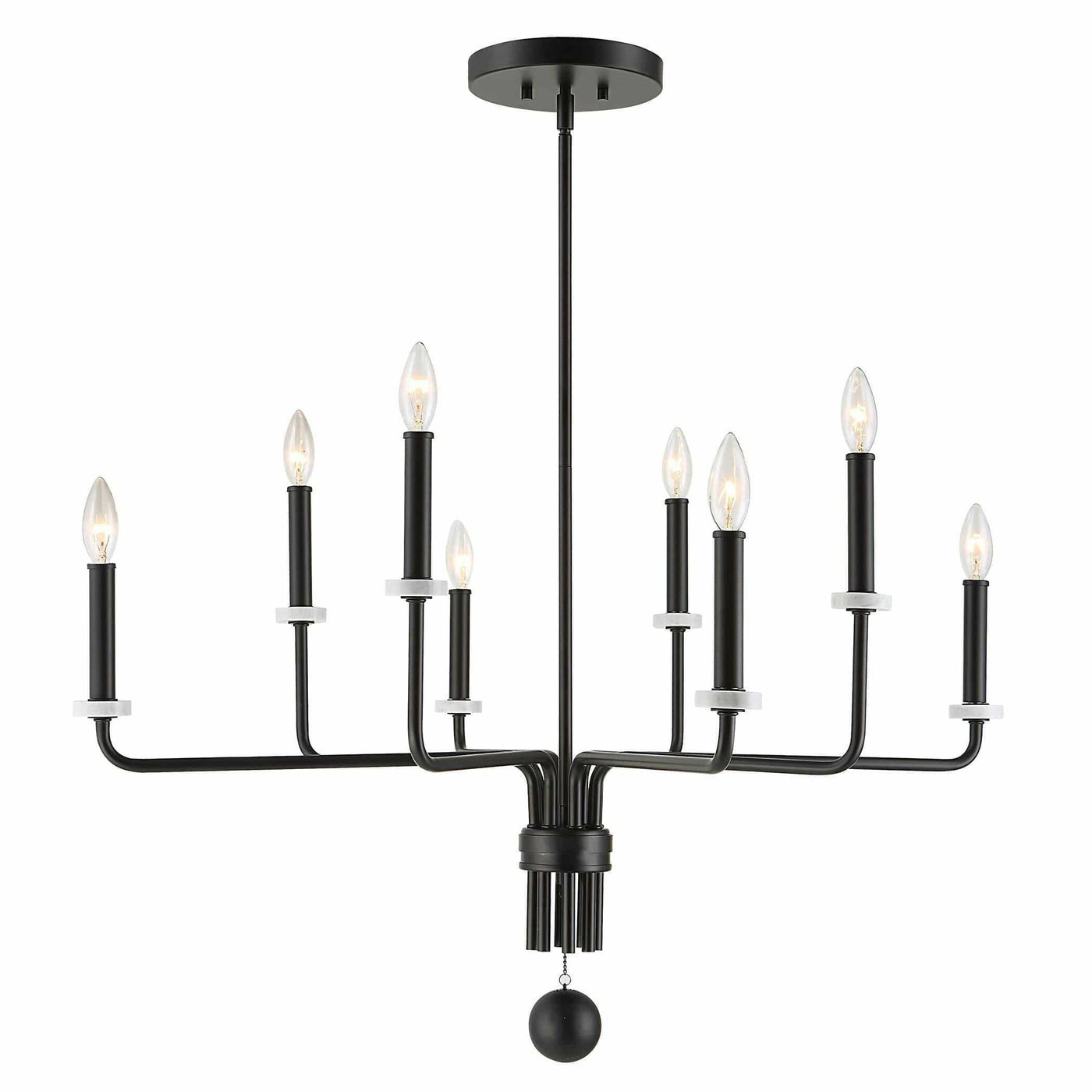 Uttermost Lighting Ebony Elegance 8 Light Chandelier House of Isabella UK