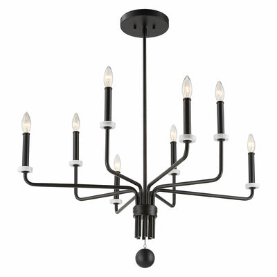 Uttermost Lighting Ebony Elegance 8 Light Chandelier House of Isabella UK