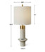 Edge Table Lamp - White.