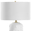 Uttermost Lighting Emerie Textured White Table Lamp House of Isabella UK