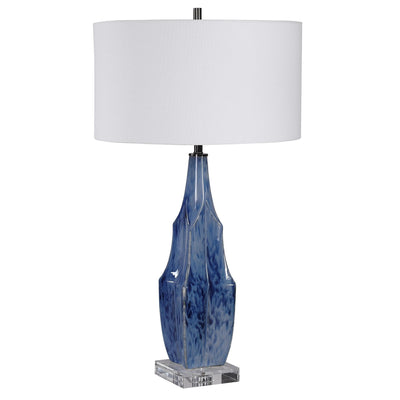 Uttermost Lighting Everard Blue Table Lamp House of Isabella UK