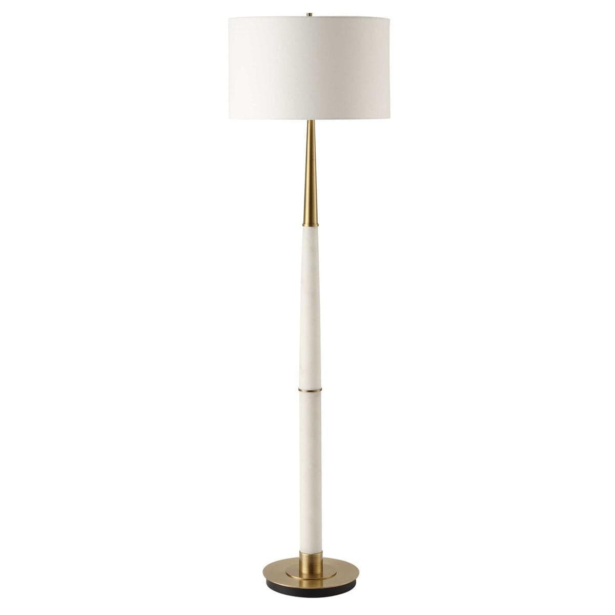 Uttermost Lighting Faro White Marble Floor Lamp House of Isabella UK