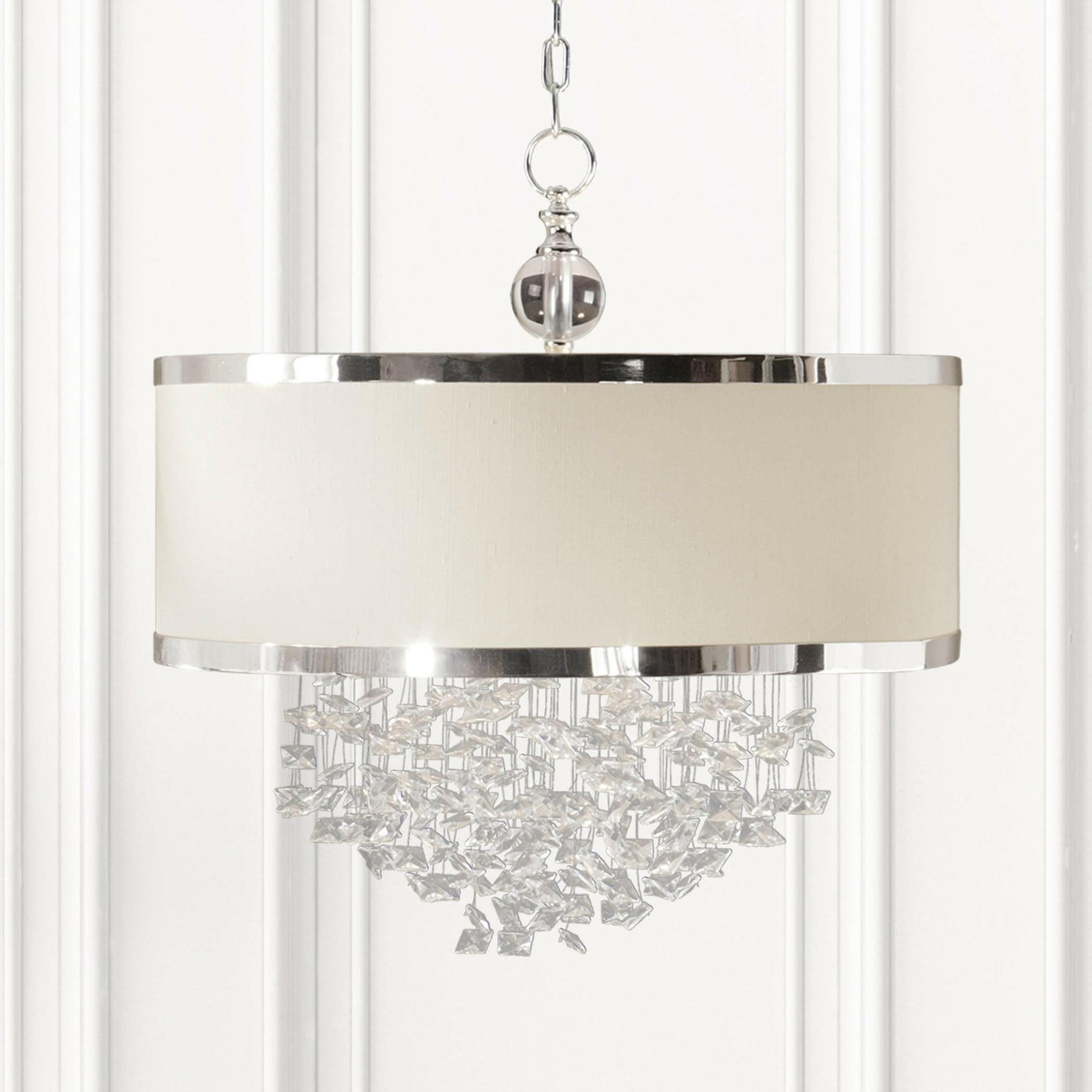 Uttermost Lighting Fascination 3 Light Silken Drum Pendant House of Isabella UK