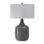 Uttermost Lighting Felipe Distressed Gray Table Lamp House of Isabella UK