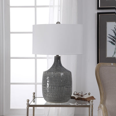 Uttermost Lighting Felipe Distressed Gray Table Lamp House of Isabella UK