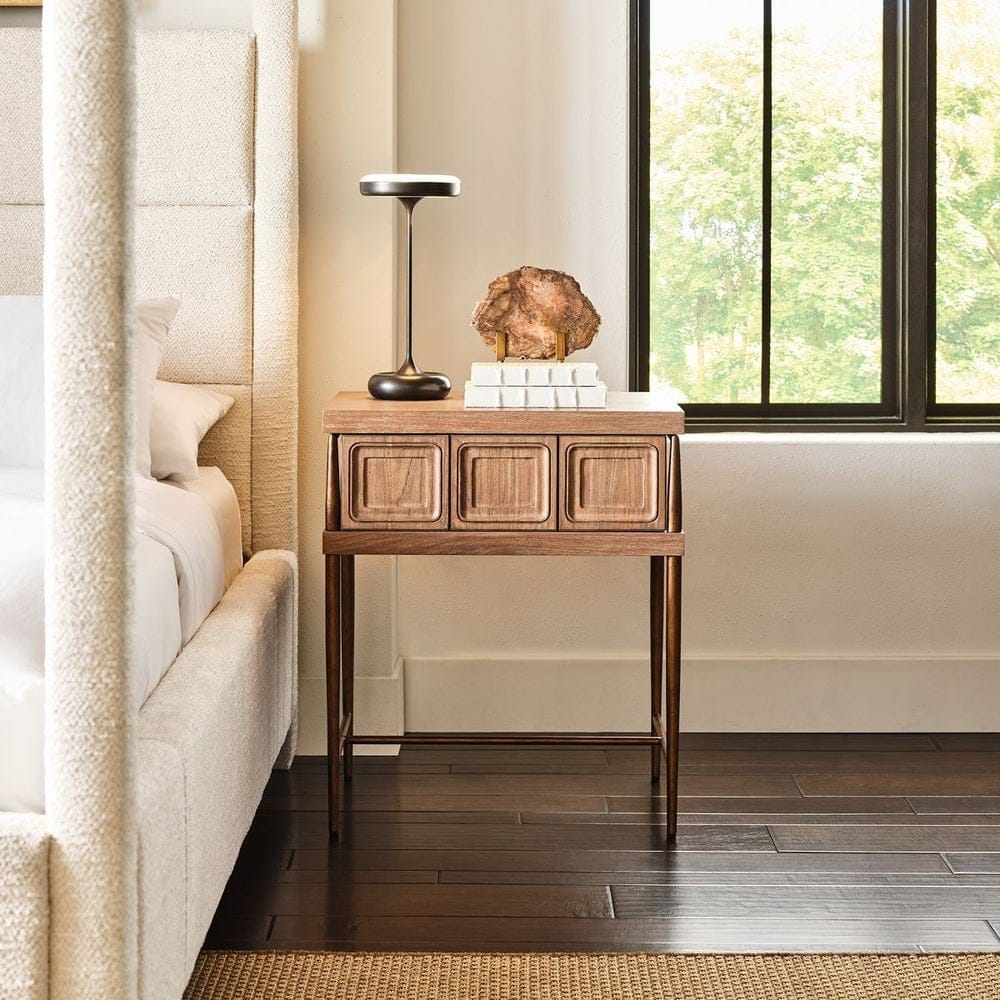 Uttermost Lighting Flat Top Rechargeable Mini Lamp in Bronze House of Isabella UK