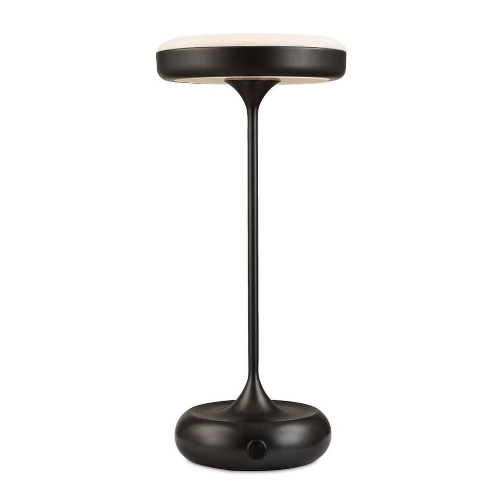 Uttermost Lighting Flat Top Rechargeable Mini Lamp in Bronze House of Isabella UK