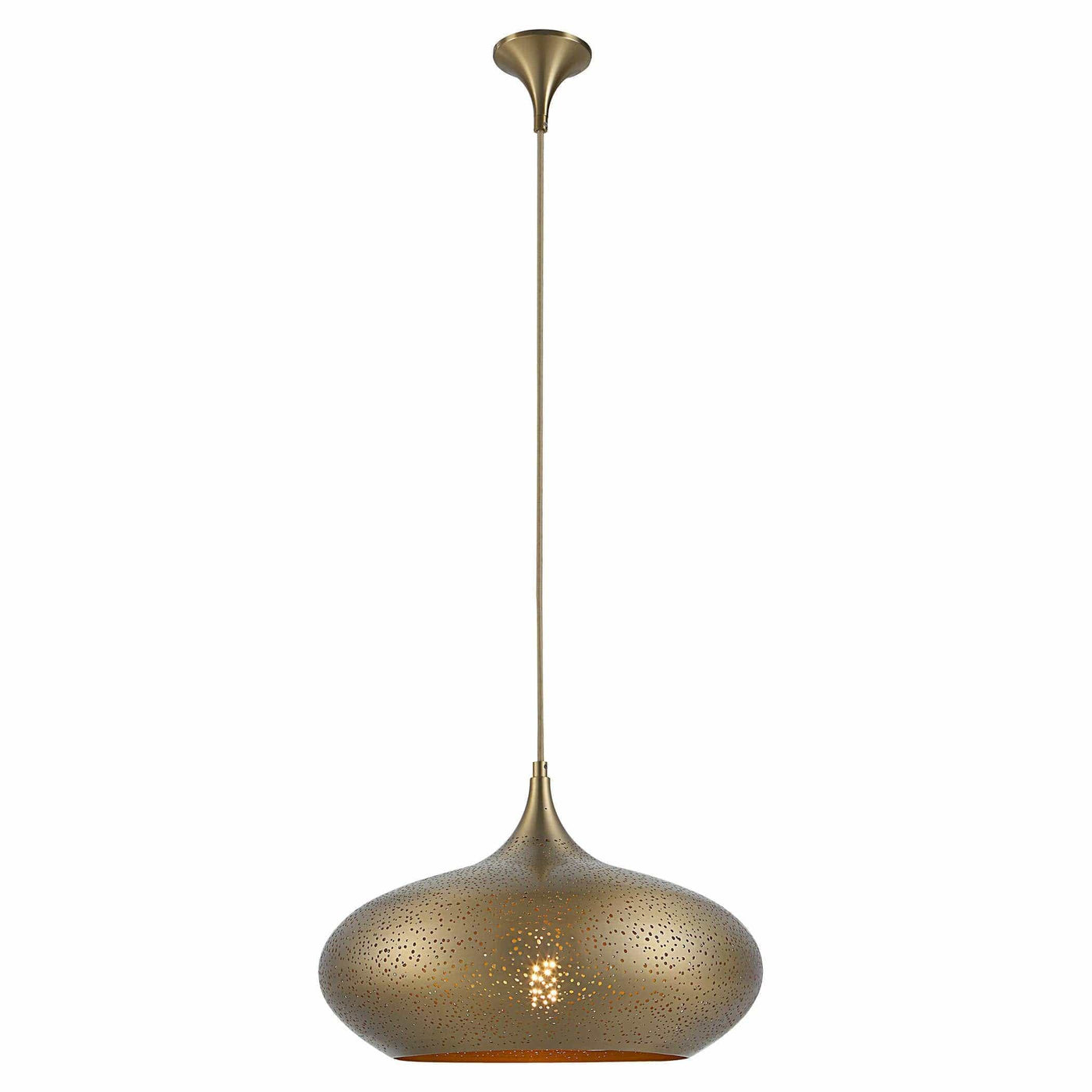 Uttermost Lighting Golden Onion, 1 Lt Pendant - Large House of Isabella UK