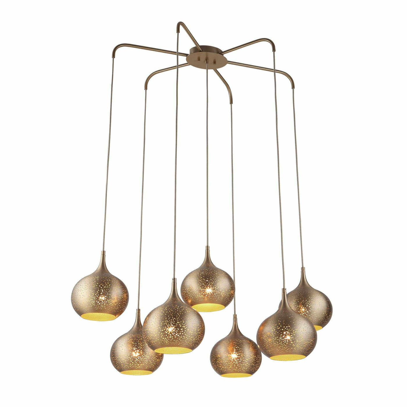 Uttermost Lighting Golden Onion, 7 Lt Chandelier House of Isabella UK