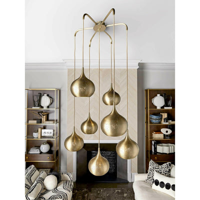 Uttermost Lighting Golden Onion, 7 Lt Chandelier House of Isabella UK